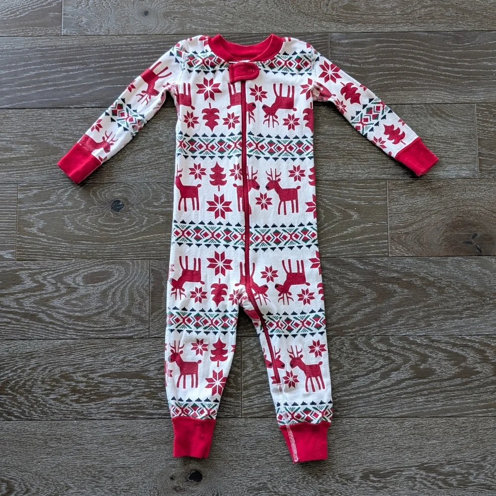 Hanna Andersson Baby Zip Sleeper In Dear Deer Size 2T